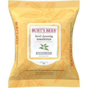 Burt's Bees Facial Cleansing Towelettes with White Tea Extract -- 30 Towelettes