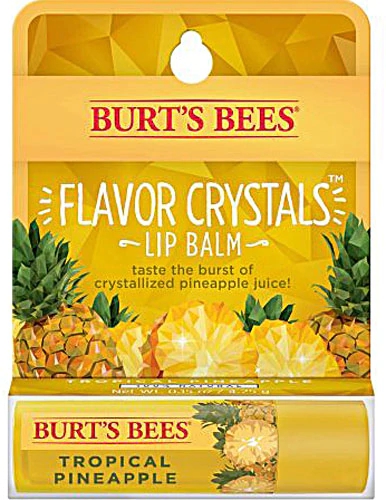 Comprar Burt's Bees Flavor Crystals™ 100% Lip Balm with Beeswax & Fruit Extracts Tropical Pineapple -- 0.15 oz