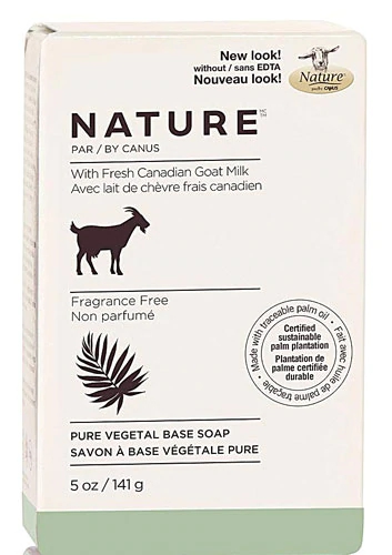 Canus Nature Goat's Milk Bar Soap Fragrance Free -- 5 oz