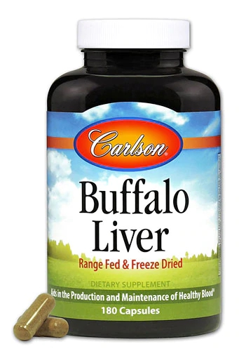 Carlson Buffalo Liver -- 180 Capsules