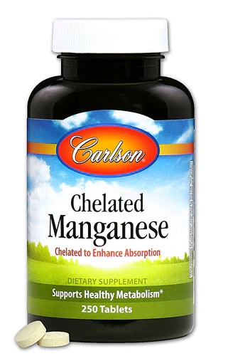 Comprar Carlson Chelated Manganese -- 250 Tablets