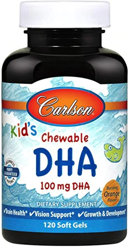Comprar Carlson for Kids Chewable DHA Bursting Orange -- 120 Chewable Softgels