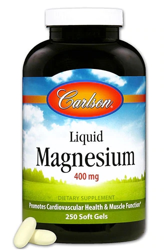 Carlson Liquid Magnesium -- 400 mg - 250 Softgels