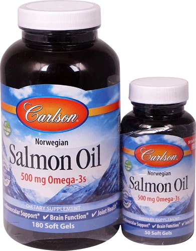 Comprar Carlson Norwegian Salmon Oil BOGO -- 500 mg - 180 Softgels