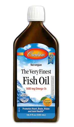 Carlson Norwegian The Very Finest Fish Oil Natural Orange -- 16.9 fl oz