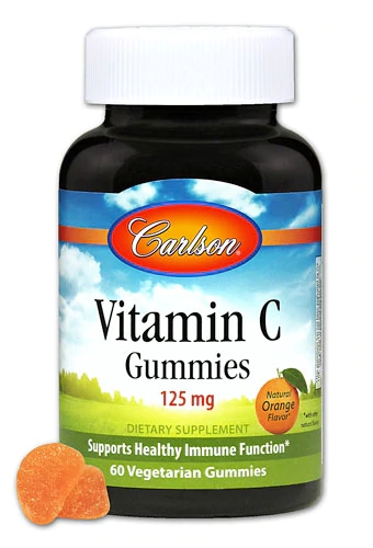 Comprar Carlson Vitamin C Gummies Natural Orange -- 125 mg - 60 Vegetarian Gummies