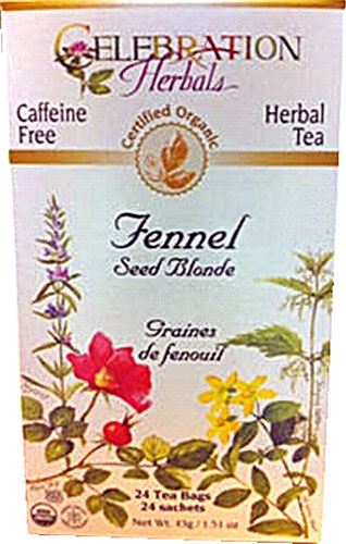 Comprar Celebration Herbals Organic Fennel Seed Blonde Tea Caffeine Free -- 24 Herbal Tea Bags