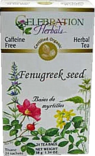 Comprar Celebration Herbals Organic Fenugreek Seed Tea Caffeine Free -- 24 Herbal Tea Bags