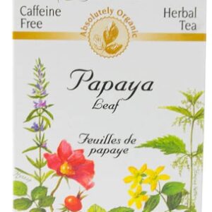 Celebration Herbals Organic Herbal Tea Papaya Leaf Caffeine Free -- 24 Tea Bags