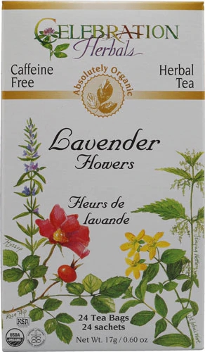 Comprar Celebration Herbals Organic Lavender Flowers Tea Caffeine Free -- 24 Herbal Tea Bags