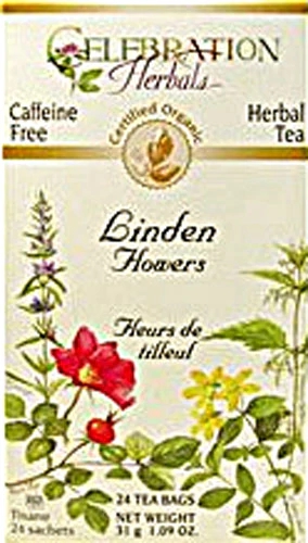Comprar Celebration Herbals Organic Linden Flowers Tea Caffeine Free -- 24 Herbal Tea Bags