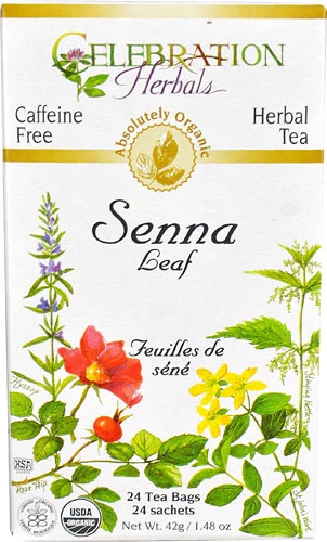 Comprar Celebration Herbals Organic Senna Leaf Herbal Tea Caffeine Free -- 24 Tea Bags