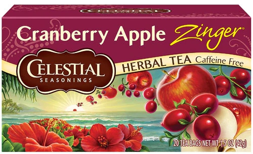 Comprar Celestial Seasonings Herbal Tea Caffeine Free Cranberry Apple Zinger® -- 20 Tea Bags