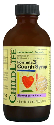 Childlife Formula 3 Cough Syrup Natural Berry -- 4 fl oz