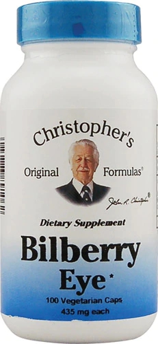 Comprar Christopher's Bilberry Eye -- 435 mg - 100 Vegetarian Capsules