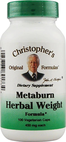 Christopher's Metaburn Herbal Weight Formula -- 450 mg - 100 Vegetarian Capsules