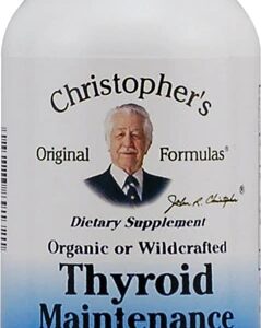 Christopher's Thyroid Maintenance -- 485 mg - 100 Vegetarian Capsules