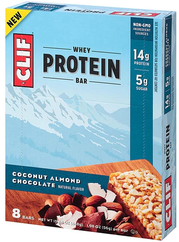 Comprar Clif Whey Protein Bar Coconut Almond Chocolate -- 8 Bars