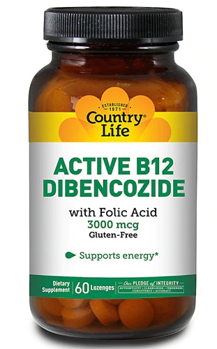 Comprar Country Life Active B-12 Dibencozide -- 3000 mcg - 60 Sublingual Lozenges