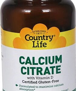 Country Life Calcium Citrate with Vitamin D -- 120 Tablets