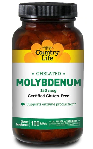 Comprar Country Life Chelated Molybdenum -- 150 mcg - 100 Tablets