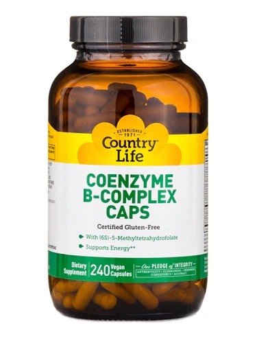 Country Life Coenzyme B-Complex Caps -- 240 Vegan Capsules