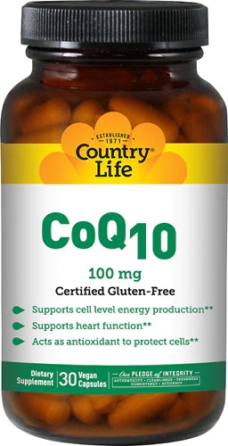 Country Life CoQ10 -- 100 mg - 30 Vegetarian Capsules