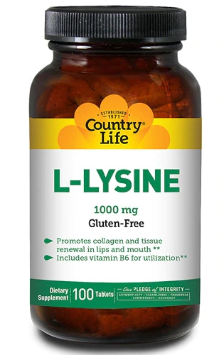 Comprar Country Life L-Lysine -- 1000 mg - 100 Tablets