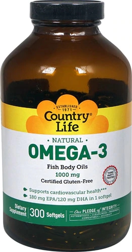 Comprar Country Life Natural Omega-3 -- 1000 mg - 300 Softgels