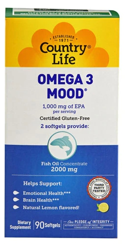 Country Life Omega 3 Mood® -- 90 Softgels
