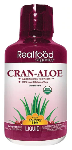 Comprar Country Life Realfood Organics® Cran-Aloe Liquid Gluten Free -- 32 fl oz