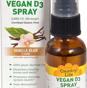 Comprar Country Life Vitamin D3 Spray Vanilla Bean -- 150 Sprays