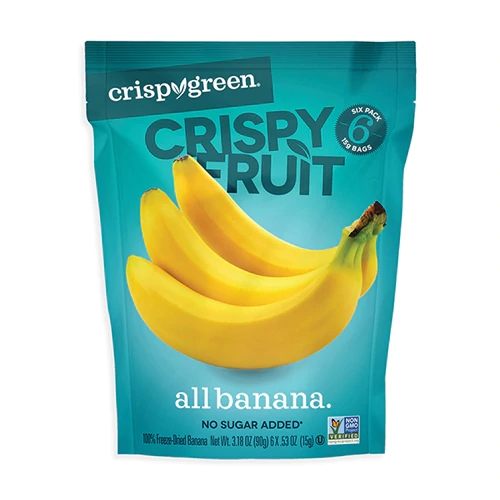 Crispy Green 100% Freeze Dried Banana -- 6 Pack