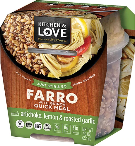 Comprar Cucina & Amore Kitchen & Love Farro with Quinoa Quick Meal Artichoke Lemon & Roasted Garlic -- 7.9 oz