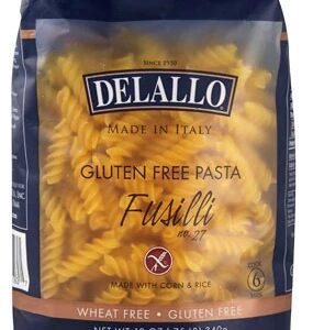 Delallo Fusilli Gluten Free Corn & Rice Pasta -- 12 oz