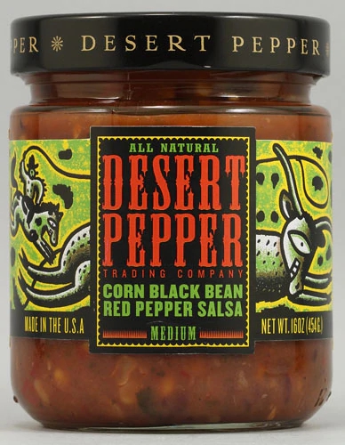 Comprar Desert Pepper Trading Salsa Corn Black Bean Red Pepper -- 16 oz