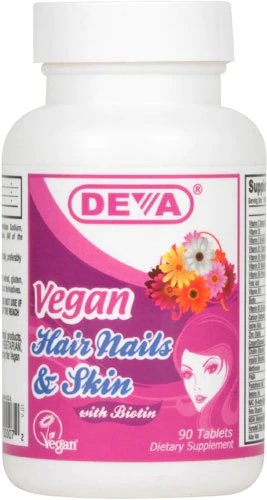 Deva Vegan Hair Nails and Skin -- 90 Tablets