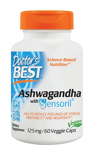 Comprar Doctor's Best Ashwagandha Featuring Sensoril® -- 125 mg - 60 Veggie Caps