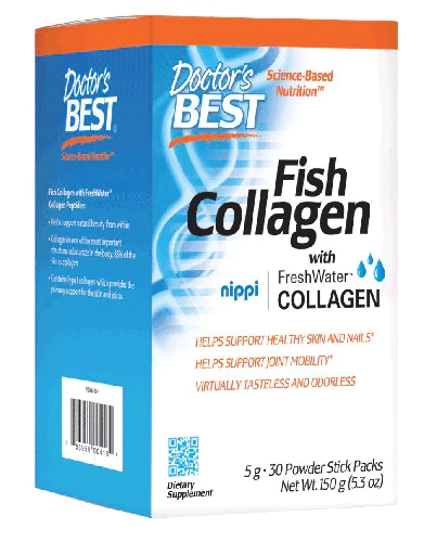 Doctor's Best Fish Collagen with nippi FreshWater™ Collagen -- 30 Packs