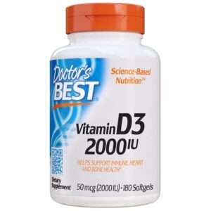 Comprar Doctor's Best Vitamin D3 -- 2000 IU - 180 Softgels