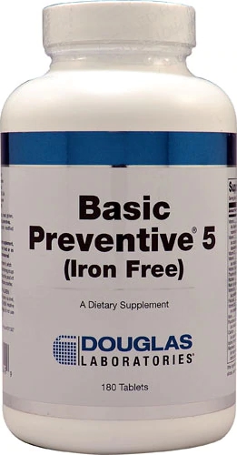 Douglas Laboratories Basic Preventive® 5 (Iron Free) -- 180 Tablets