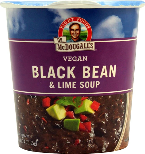 Comprar Dr. McDougall's Big Cup Vegan Soup Black Bean & Lime -- 3.4 oz