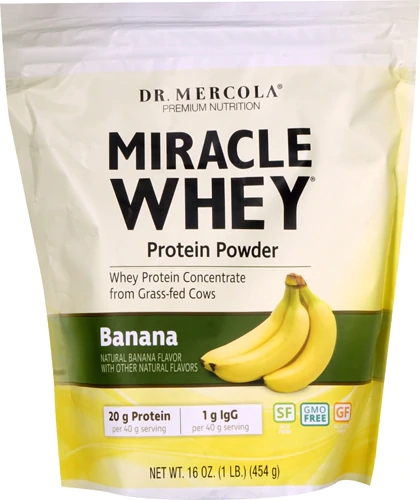 Comprar Dr. Mercola Miracle Whey Protein Powder Banana -- 1 lb