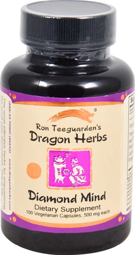 Comprar Dragon Herbs Diamond Mind -- 500 mg - 100 Vegetarian Capsules