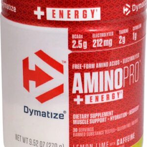 Dymatize AminoPro™ Plus Energy Lemon Lime -- 30 Servings