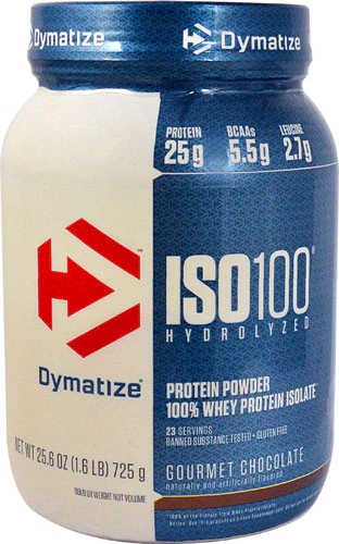 Comprar Dymatize ISO•100® Hydrolyzed 100% Whey Protein Isolate Gourmet Chocolate -- 1.6 lbs