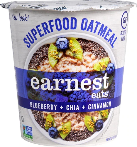 Comprar Earnest Eats Superfood Oatmeal Cup Gluten Free Blueberry Chia Cinnamon -- 2.35 oz