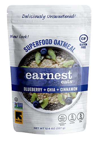 Comprar Earnest Eats Superfood Oatmeal Gluten Free Blueberry Chia Cinnamon -- 12.6 oz
