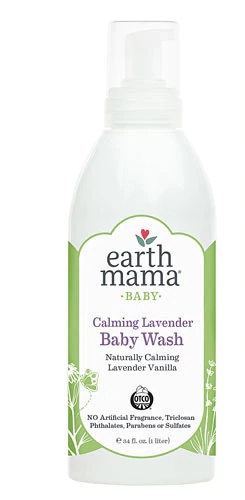 Earth Mama Calming Lavender Baby Wash Lavendar Vanilla -- 34 fl oz