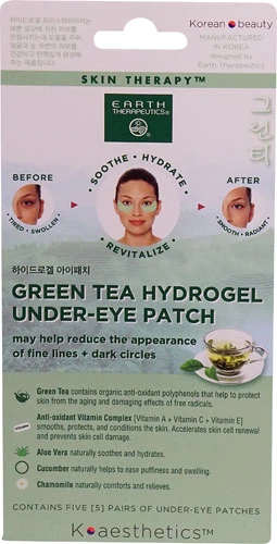 Comprar Earth Therapeutics Green Tea Hydrogel Under-Eye Patch -- 5 Under-Eye Patches